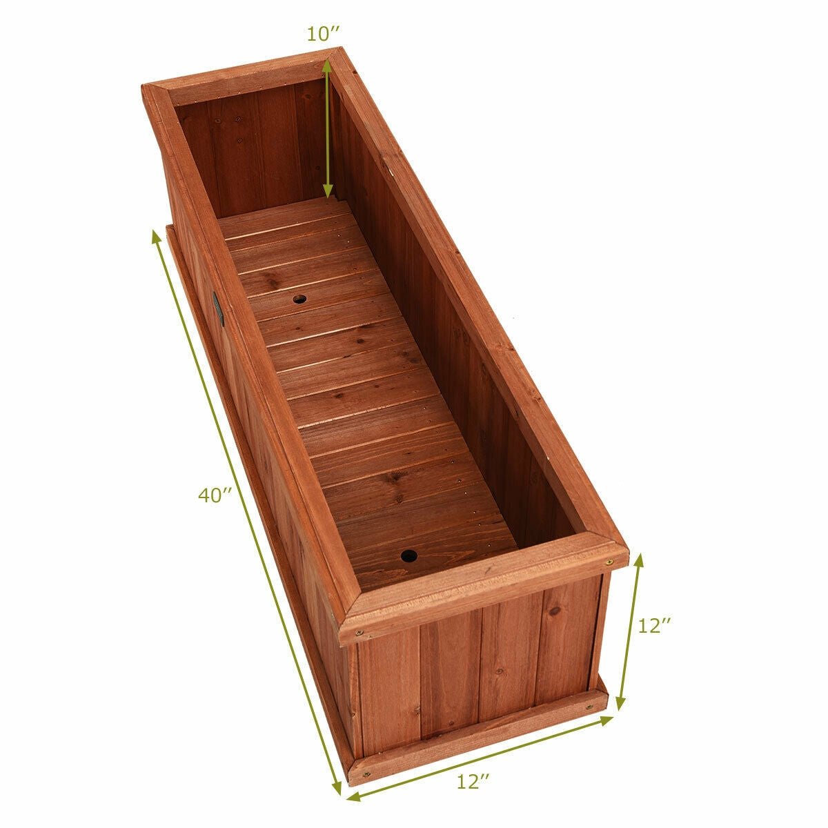 Wooden Decorative Planter Box for Garden Yard and Window - Cheeky Garden