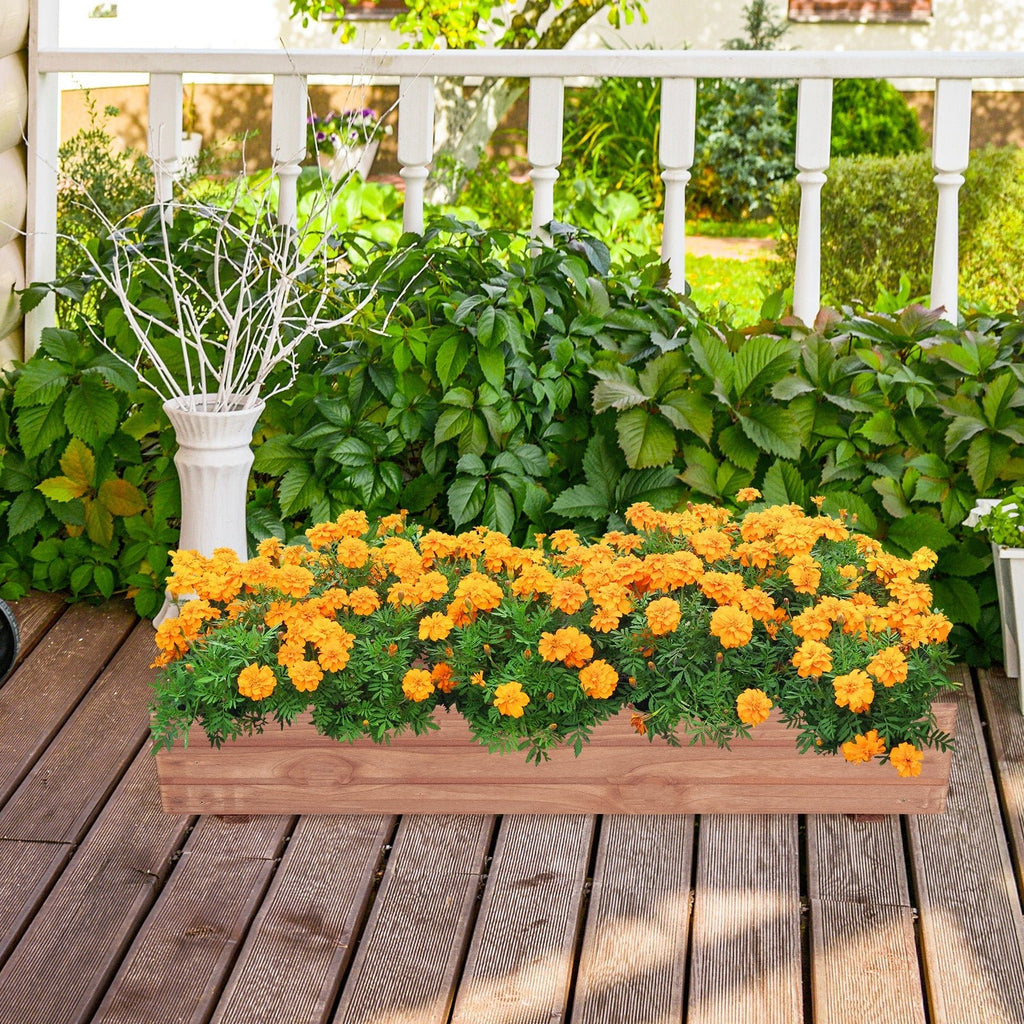 Wooden Decorative Raised Garden Bed for Yard and Window - Cheeky Garden