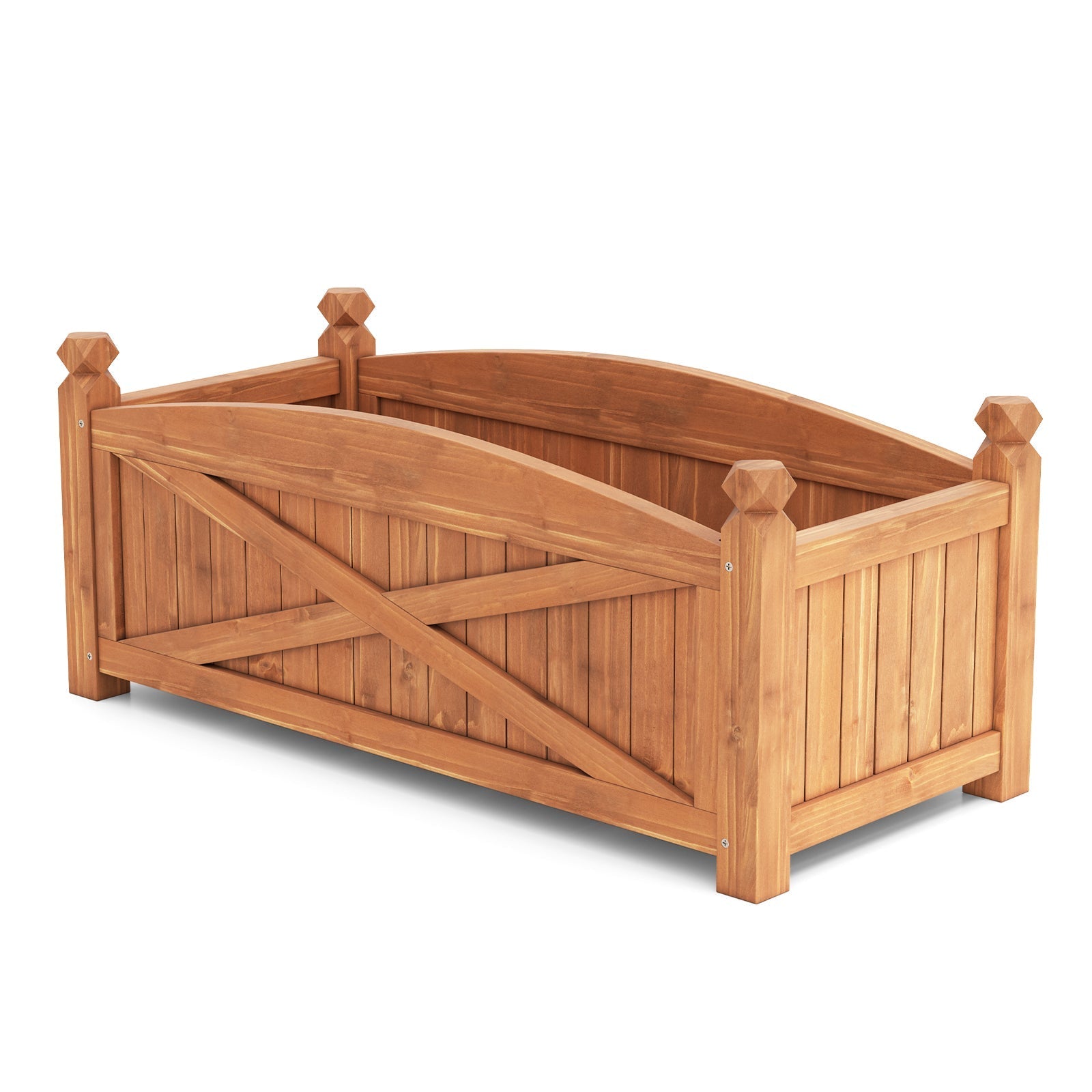 Wooden Raised Garden Bed Drainage Holes for Patio Garden - Cheeky Garden