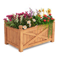 Wooden Raised Garden Bed Drainage Holes for Patio Garden - Cheeky Garden