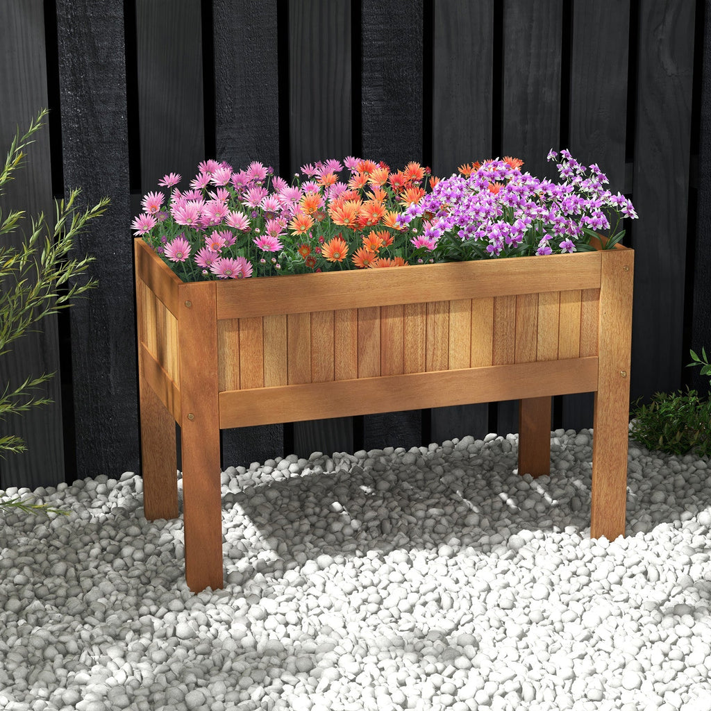 Wooden Raised Garden Bed Solid Wood Elevated Planter Box with Legs - Cheeky Garden