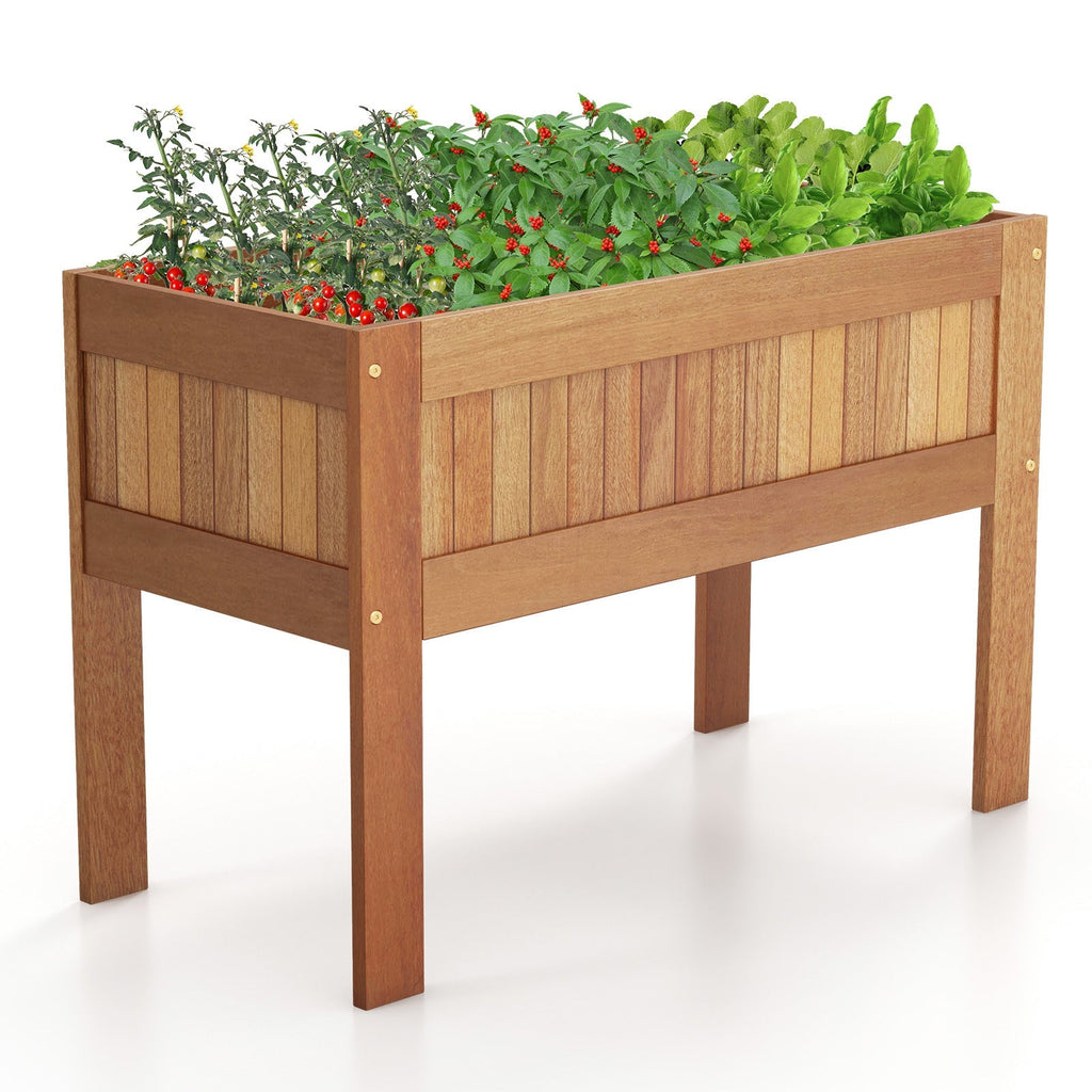 Wooden Raised Garden Bed Solid Wood Elevated Planter Box with Legs - Cheeky Garden