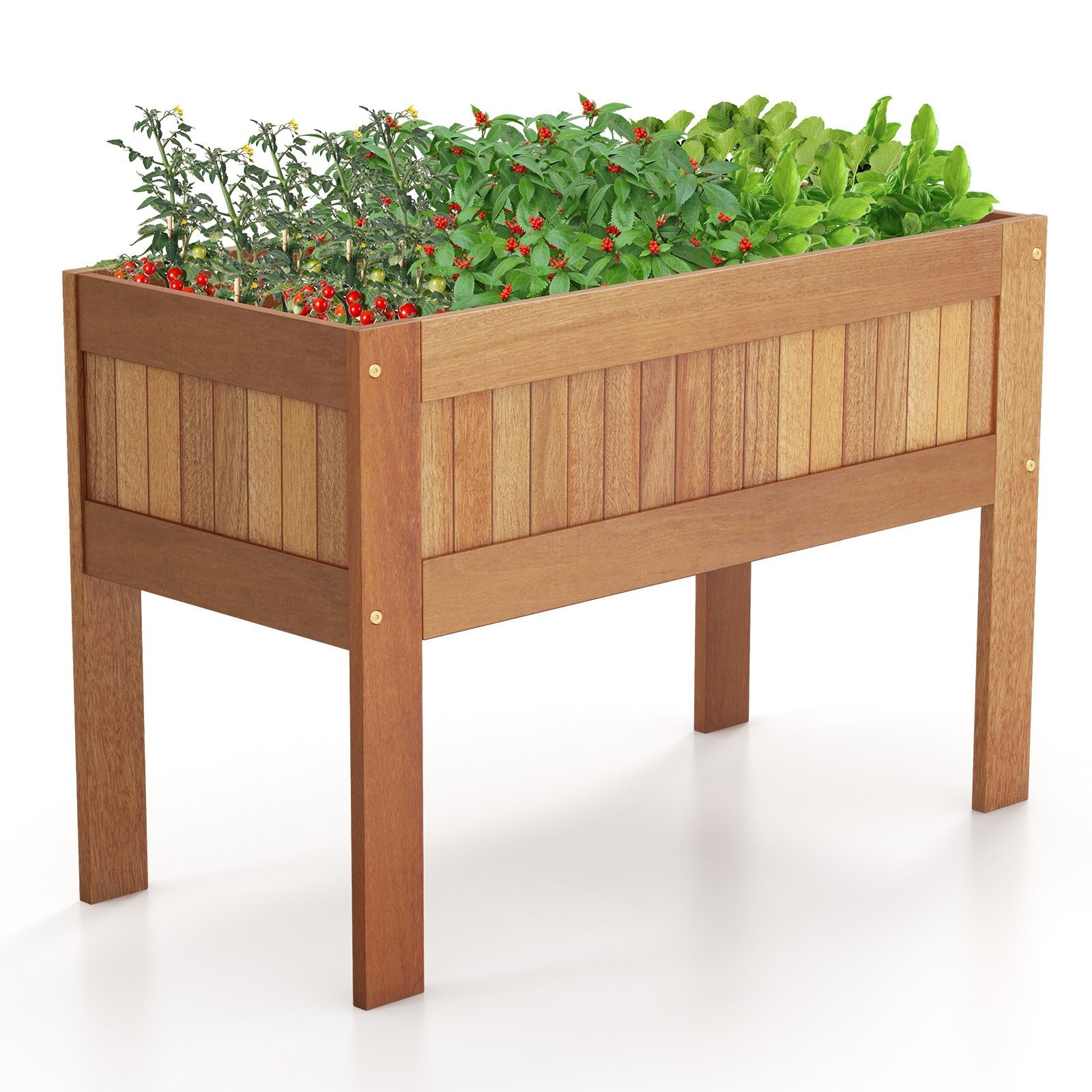 Wooden Raised Garden Bed Solid Wood Elevated Planter Box with Legs - Cheeky Garden