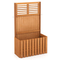 Wooden Raised Garden Bed with Privacy Screen - Cheeky Garden
