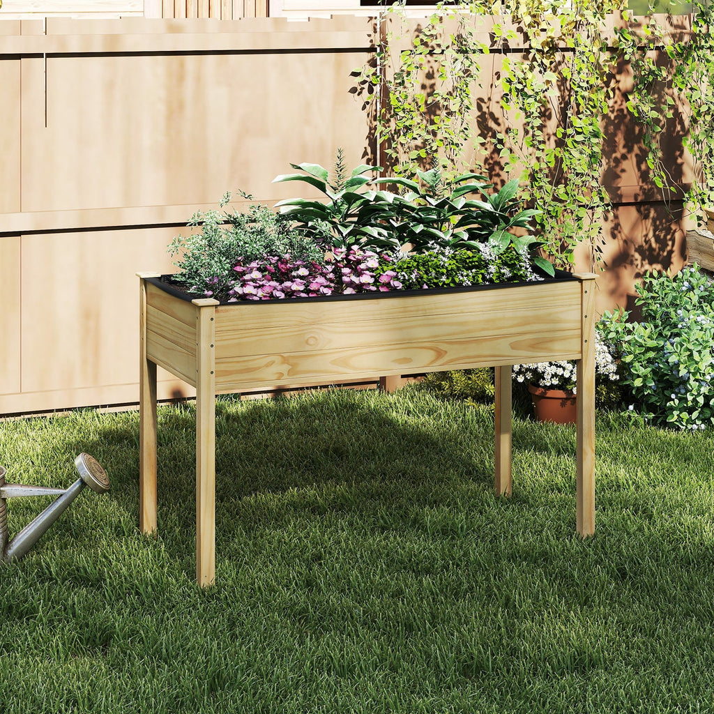 Wooden Raised Vegetable Garden Bed Elevated Grow Vegetable Planter - Cheeky Garden