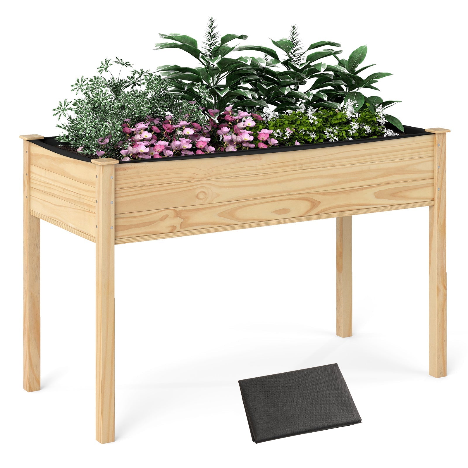 Wooden Raised Vegetable Garden Bed Elevated Grow Vegetable Planter - Cheeky Garden