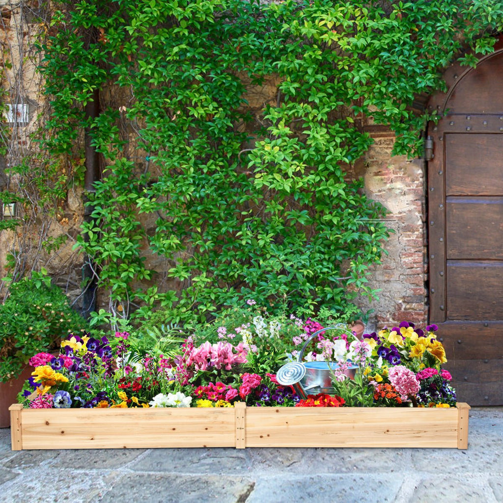 Wooden Vegetable Raised Garden Bed for Backyard Patio Balcony - Cheeky Garden