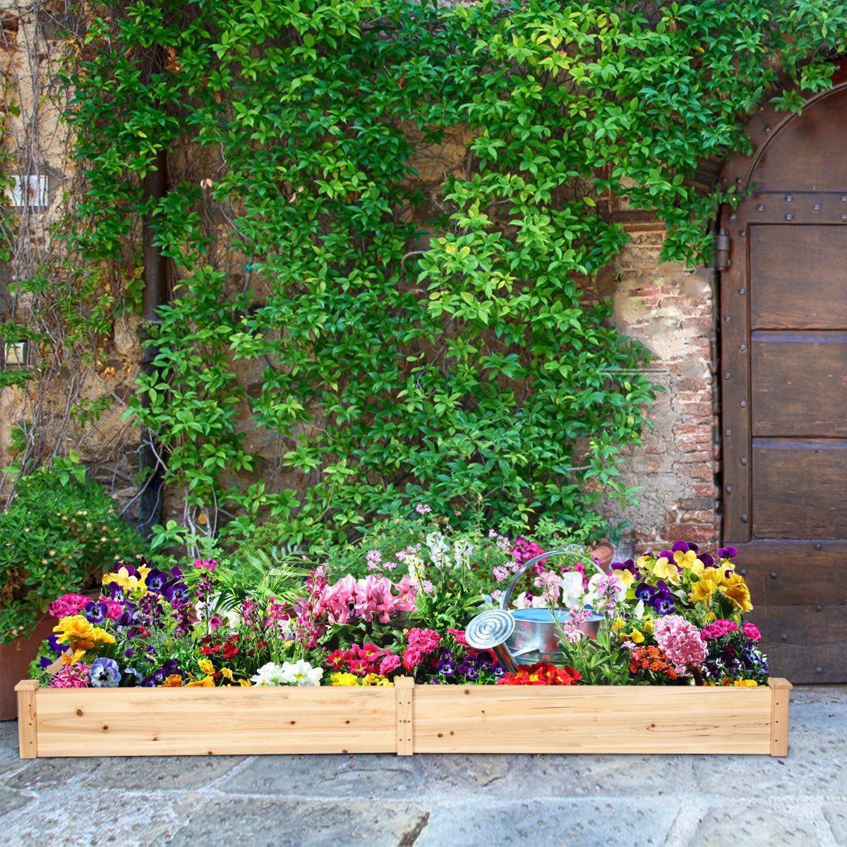 Wooden Vegetable Raised Garden Bed for Backyard Patio Balcony - Cheeky Garden