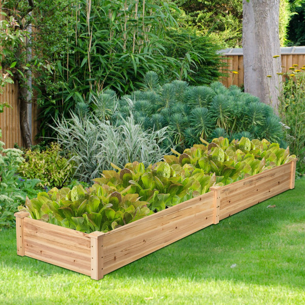 Wooden Vegetable Raised Garden Bed for Backyard Patio Balcony - Cheeky Garden