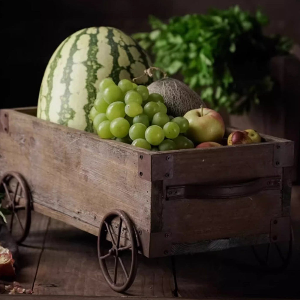 Wooden Wagon Planter Garden Flower Box - Cheeky Garden