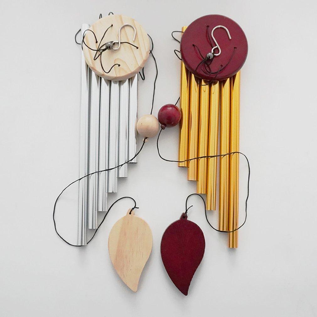 Wooden Wind Bell Romantic Memorial Wind Chimes For Outside 30 Inch 6 Rustproof Aluminum Tubes Wooden Wind Bell Romantic Memorial Wind-chimes Best Gift For Home Garden Patio Yard - Cheeky Garden